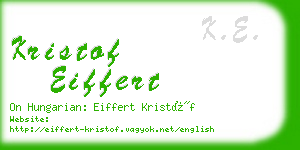 kristof eiffert business card